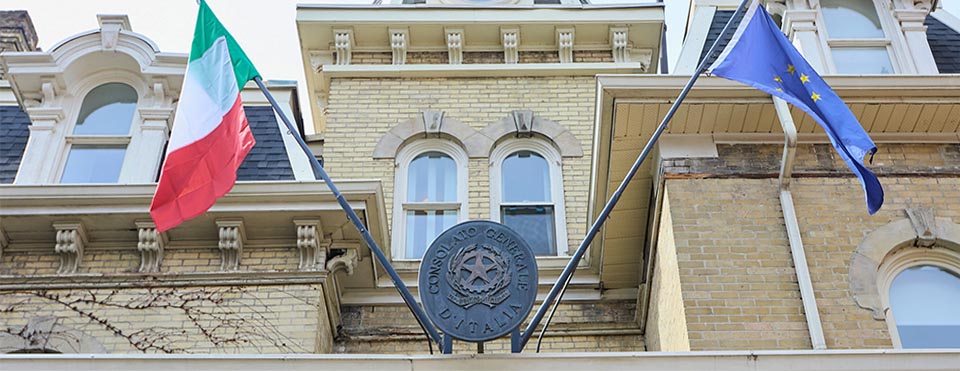 Consulado italiano no exterior.