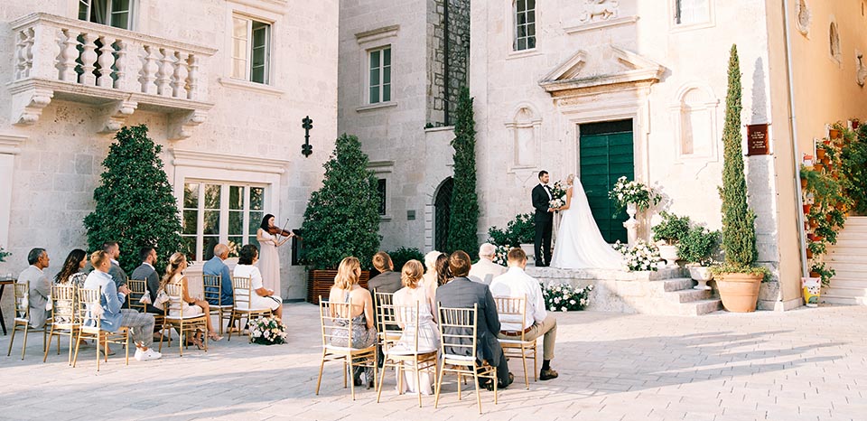 Casamento privado realizado na Itália